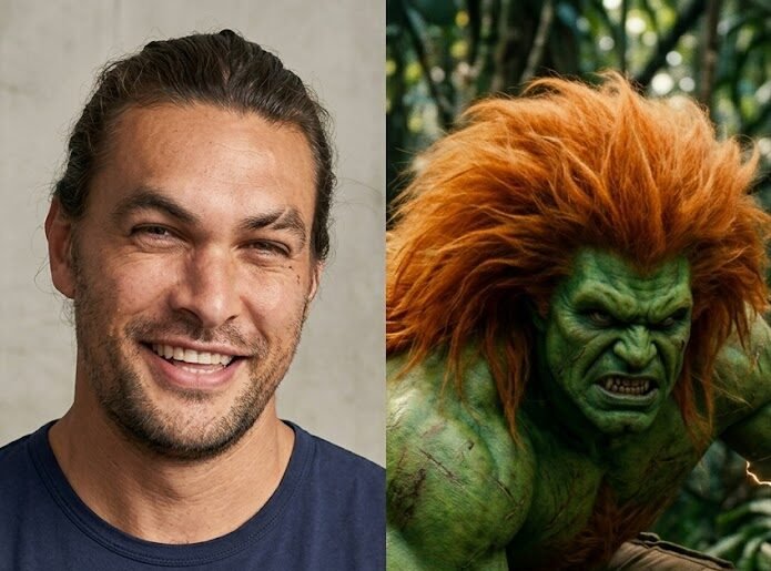Jason Momoa as Blanka in the New Street Fighter Movie